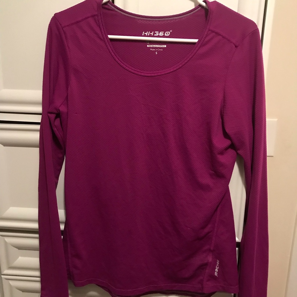 Under scrub T-shirt